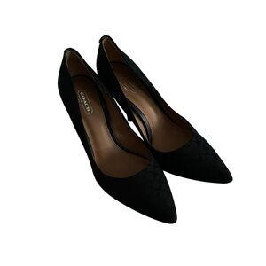 Coach Black Suede Heels Classic Pumps